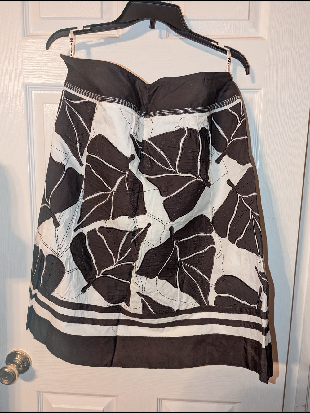 Nygård Collection Leaf Print A-Line Skirt